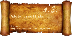 Adolf Ermelinda névjegykártya